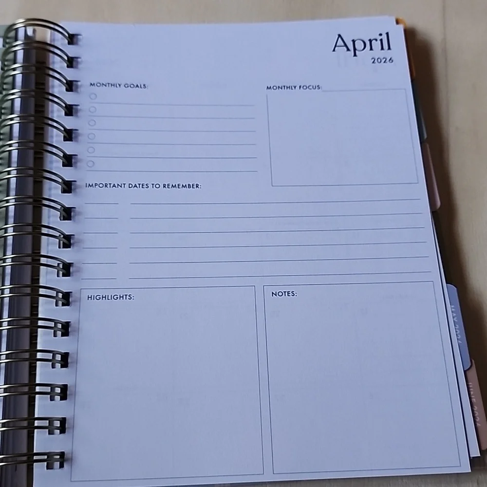Brand New Eccolo Blue Stripe 2025-2026 planner notebook